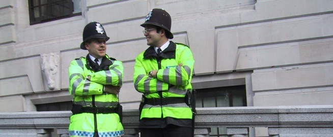 Image of two police
