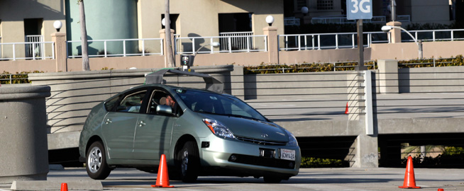 Image of driverless car