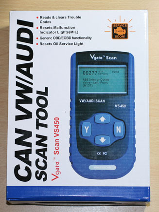 Vgate Scan VS450 front of box